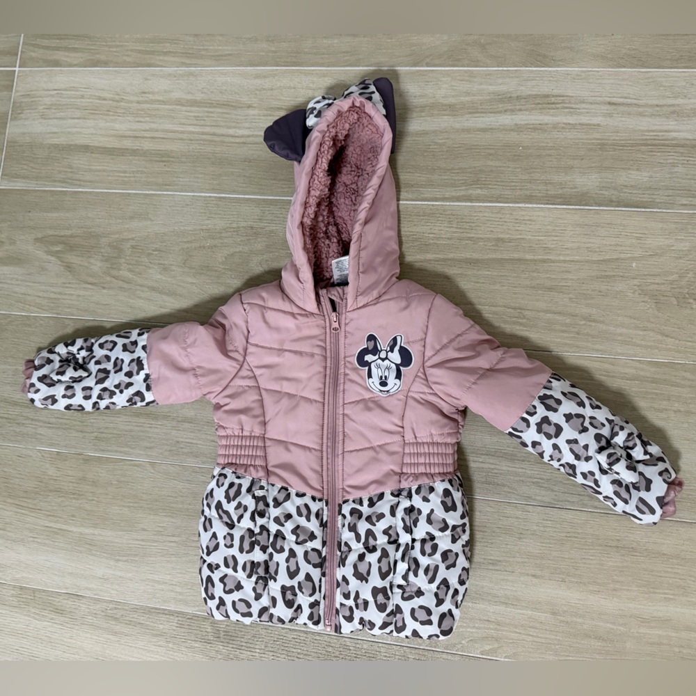 Minnie Mouse Pink Hooded Jacket with Ears